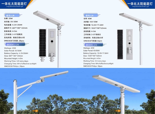 太陽光室外照明 LEDストリートライトポール 太陽光ランプ 太陽光と風の補完的な室外照明
